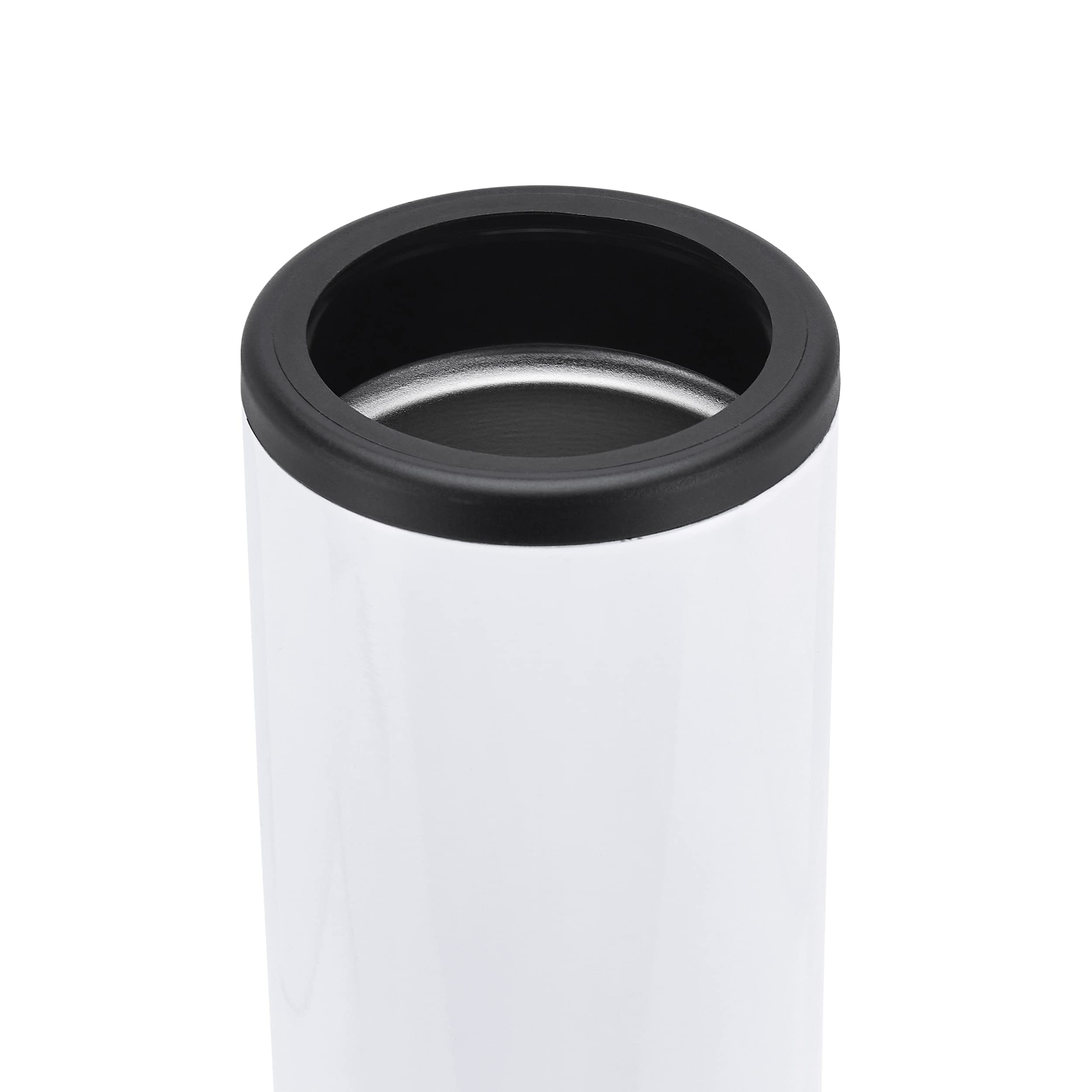 Makerflo 12 oz Slim Duozie Sublimation Blank Tumbler - Pack of 25 with Lids & Straws - DIY Craft Ready for Sublimation, Epoxy, UV DTF, Vinyl & Laser Engraving - Perfect for Personalized Gifts, Promotional Items & Custom Drinkware for Home, Office or Events