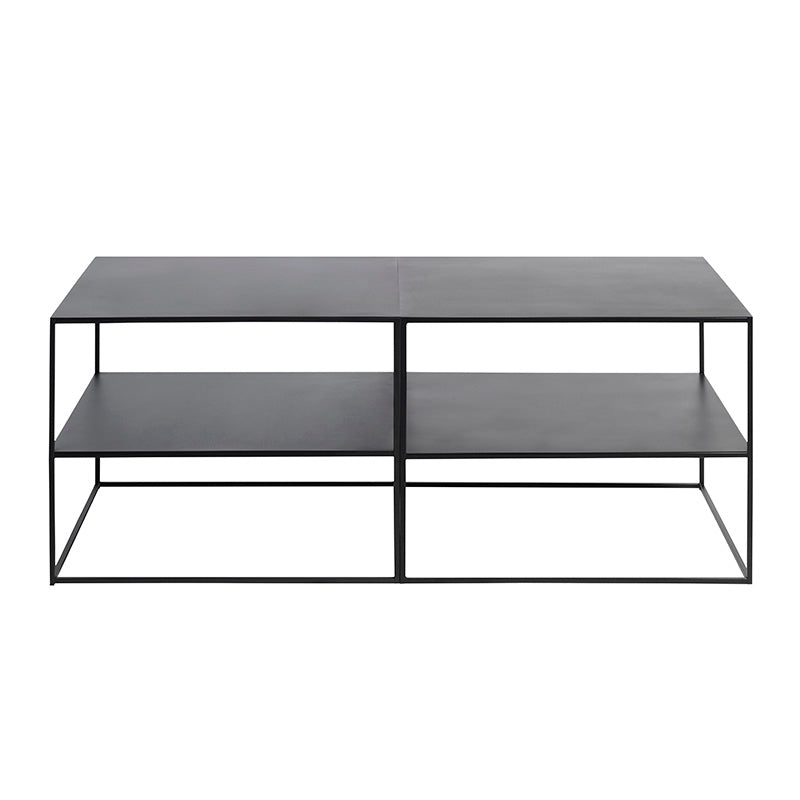 Modern Square PEBBLE Coffee Table 50x50cm Black - Perfect for Living Room, Lounge & Office Decor