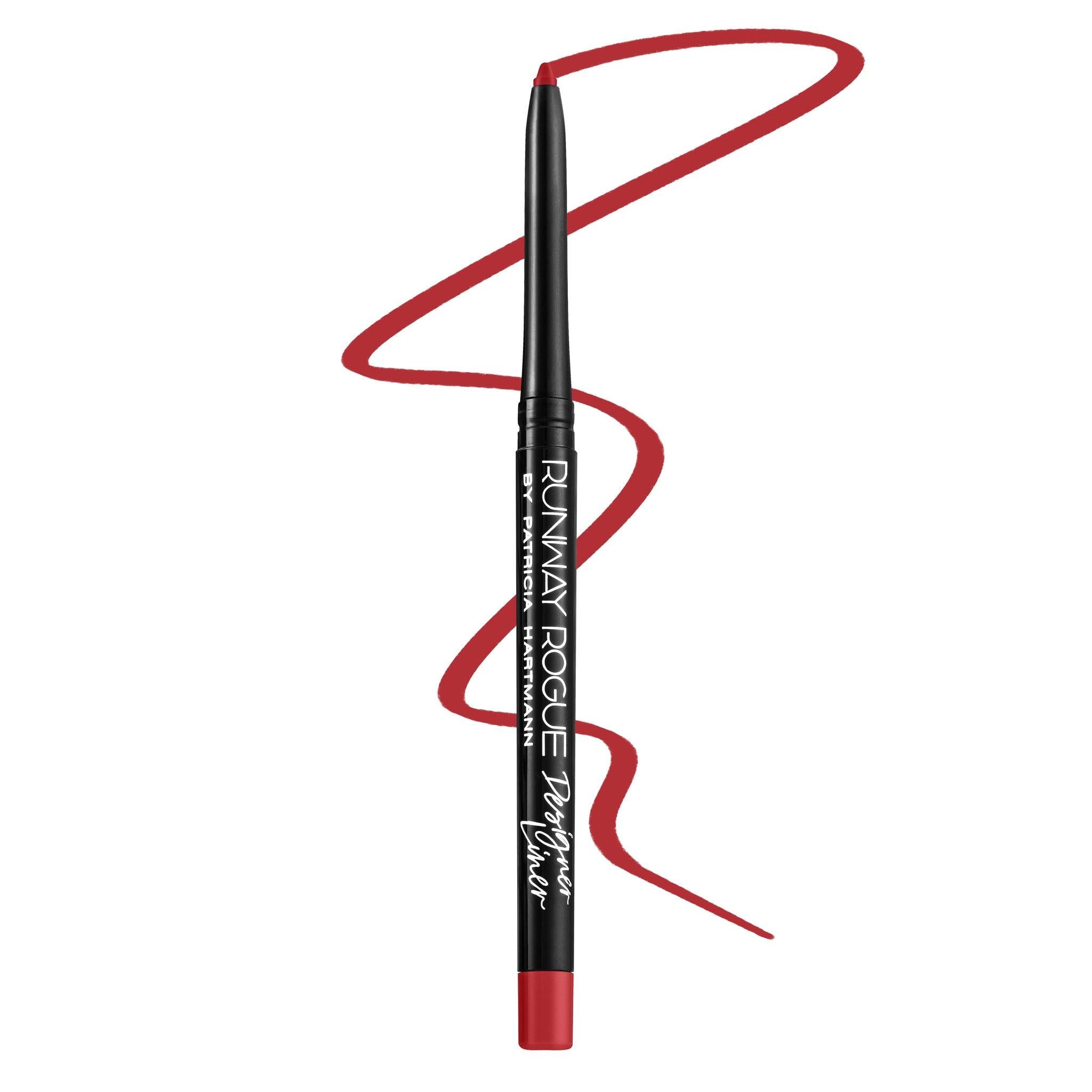 Classic True Red Lip Liner - Long Lasting Waterproof Lip Pencil for Bold Matte Lipstick Look | Perfect for Date Night, Parties & Special Occasions
