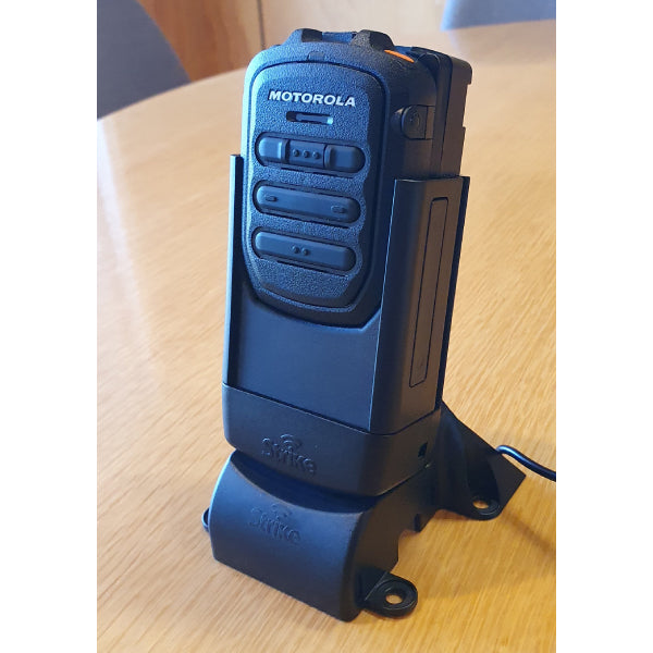 Motorola WM500 Wireless PoC Speaker Microphone with Desktop Charger - Two-Way Radio Accessory for Construction, Security & Outdoor Communication