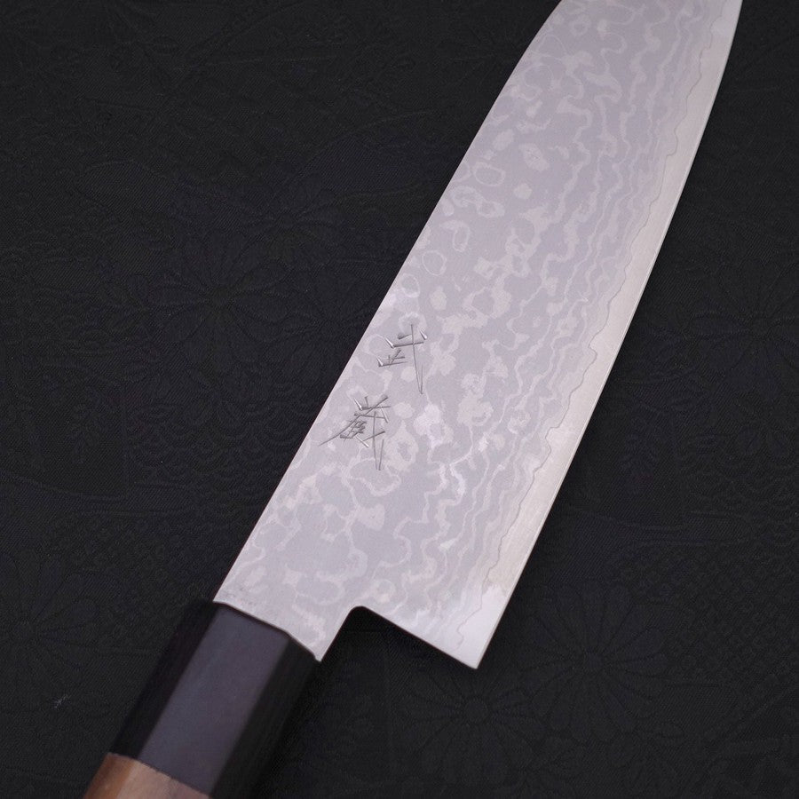 Premium Santoku Knife 7 Inch - VG-10 Damascus Steel Blade with Walnut Handle - Japanese Kitchen Knife for Slicing, Dicing & Chopping Vegetables, Meat & Fish - Perfect for Home Chefs & Professional Cooks