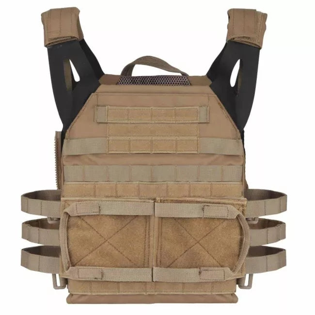JPC 2.0 Tactical Plate Carrier Vest - Lightweight & Jumpable Body Armor for Military, Airsoft & Outdoor Activities | Perfect for Combat Training, Hunting & Survival Gear