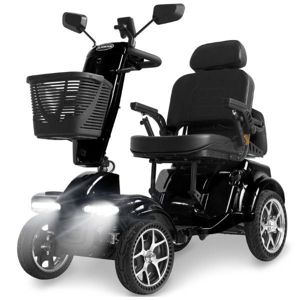 Gladiator 4 Wheel Bariatric Mobility Scooter - Heavy Duty Electric Wheelchair for Adults with 500 lbs Capacity - Ideal for Indoor & Outdoor Use, Travel, Shopping, and Daily Mobility Assistance