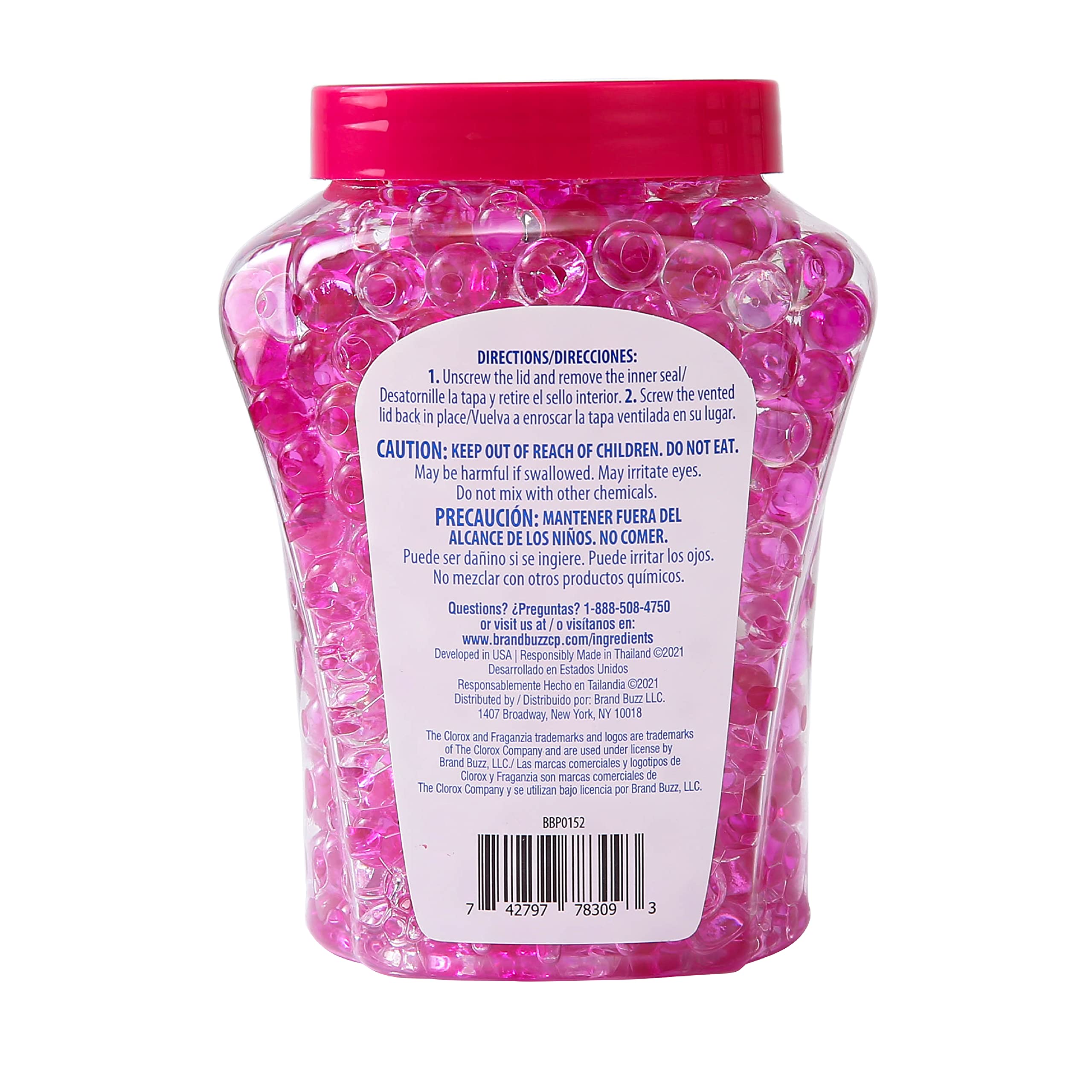 Clorox Fraganzia Crystal Beads Air Freshener - Long-Lasting Spring Scent Gel Beads for Home, Bathroom & Car | 12 Oz | Eliminates Odors & Freshens Air Naturally | Perfect for Small Spaces, Closets & Pet Areas