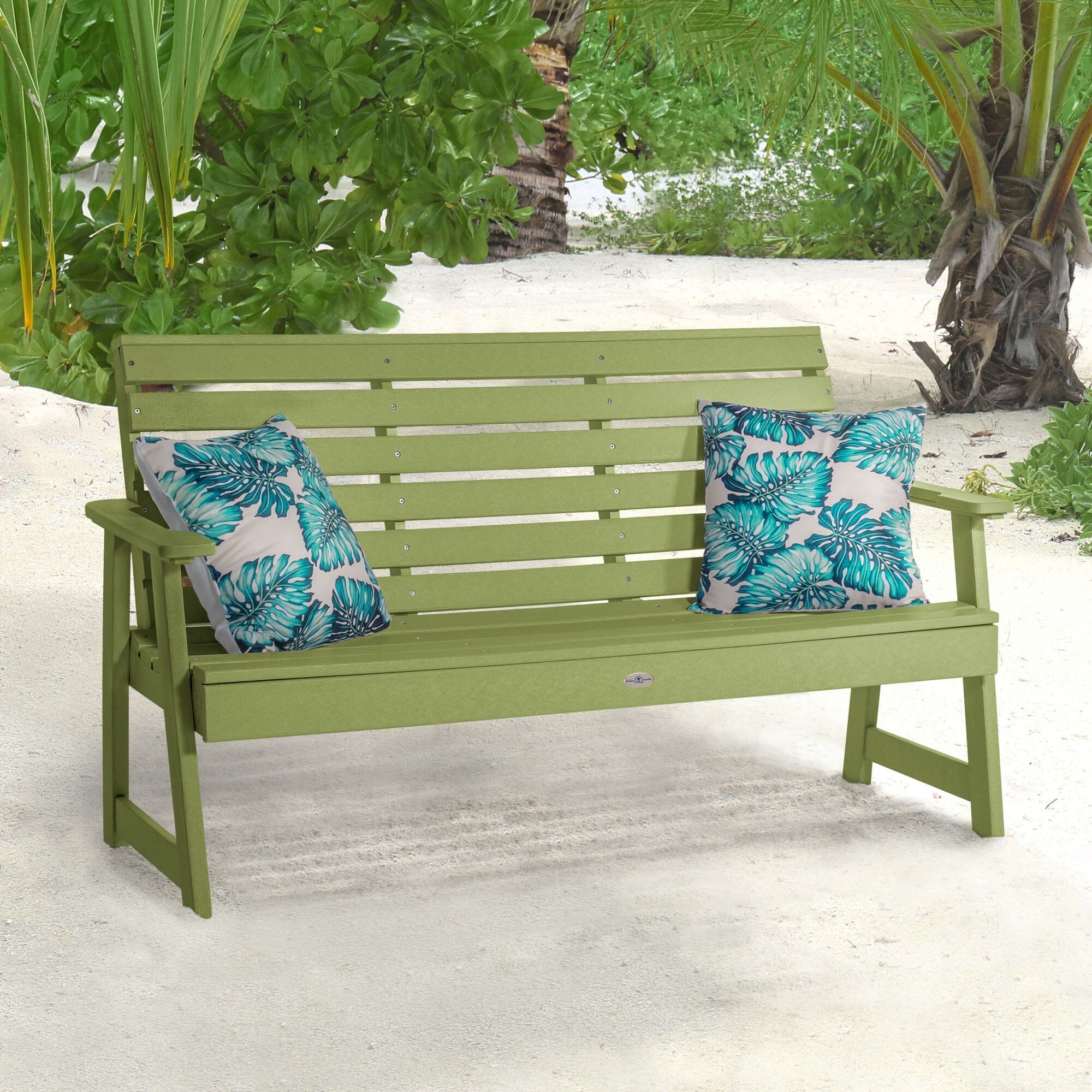 5ft Riverside Garden Bench - Outdoor Patio Furniture for Backyard, Park, or Garden Seating - Durable & Weather-Resistant Wooden Bench for Relaxing & Enjoying Nature