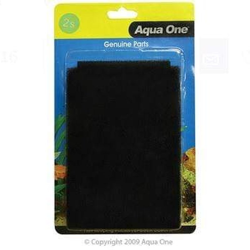 Aqua One Sponge Filter 2-Pack for AquaStyle 510 & LifeStyle 52 Fish Tanks - High-Quality Aquarium Sponge Media for Biological Filtration - Perfect for Freshwater & Saltwater Fish Tanks, Shrimp Tanks, and Breeding Tanks