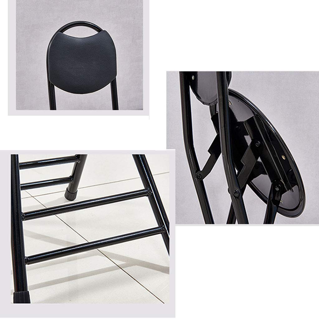 Portable Folding Chair with Armrests - Lightweight Home, Office & Training Chair - Compact Folding Stool for Indoor/Outdoor Use - Perfect for Camping, Picnics & Small Spaces