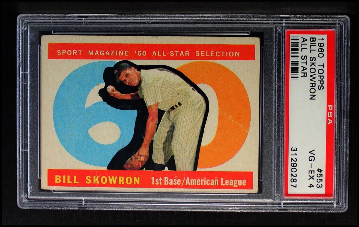 1960 Topps #553 Bill Skowron New York Yankees Baseball Card - PSA 4.00 Graded - MLB All-Star Vintage Collectible for Sports Memorabilia & Fan Display