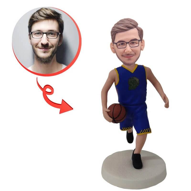 Custom Basketball Player Bobblehead - Personalized Sports Figurine Gift for Fans & Collectors - Perfect for Home Decor, Office Display, and Sports Memorabilia Collections