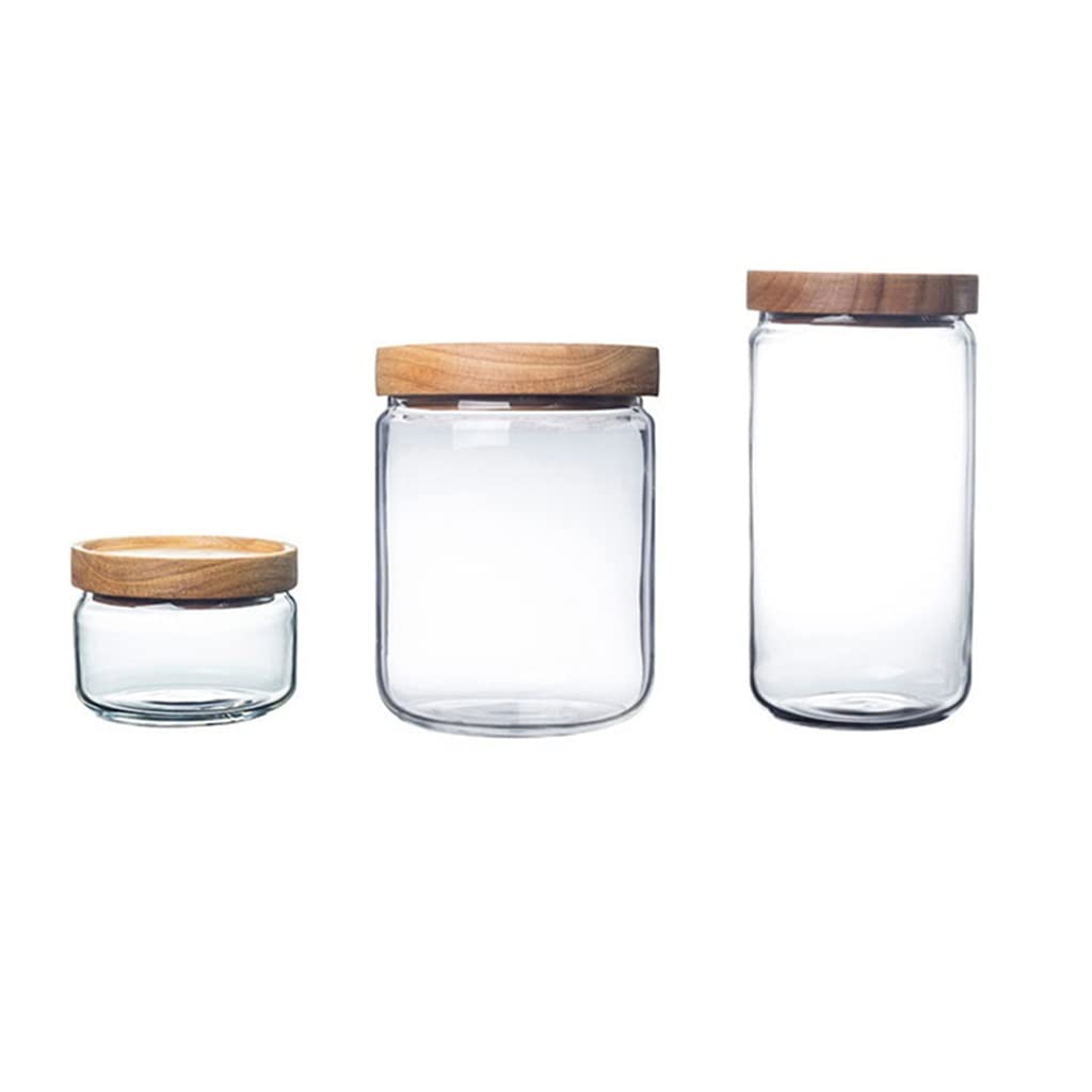 EYHLKM Airtight Food Storage Containers Set - 3-Piece Clear Plastic Canisters for Coffee, Tea, Snacks, Nuts & Dry Goods | Kitchen Pantry Organization | BPA-Free, Stackable Design for Home & Office Use