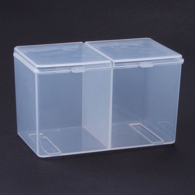 Double Compartment Nail Wipes Holder Box - Organize & Store Nail Care Essentials for Salon, Home & Travel Use