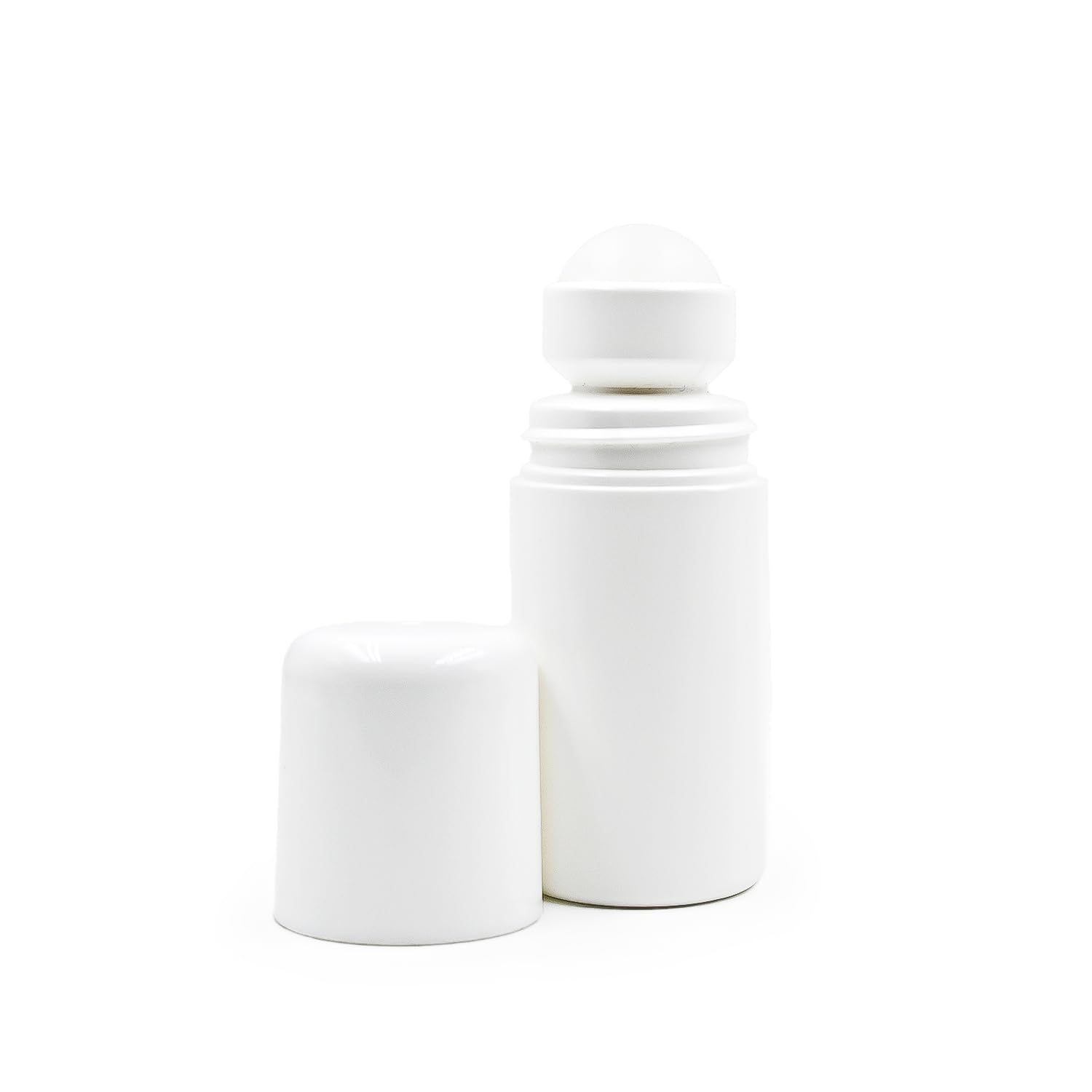 50ml HDPE Roll On Bottles with Plastic Roller & White Cap - Essential Oil Bottles, Perfume Containers, Leakproof Lip Balm Tubes (Pack of 3) - Perfect for DIY Aromatherapy, Travel-Sized Cosmetics & Homemade Skincare Products