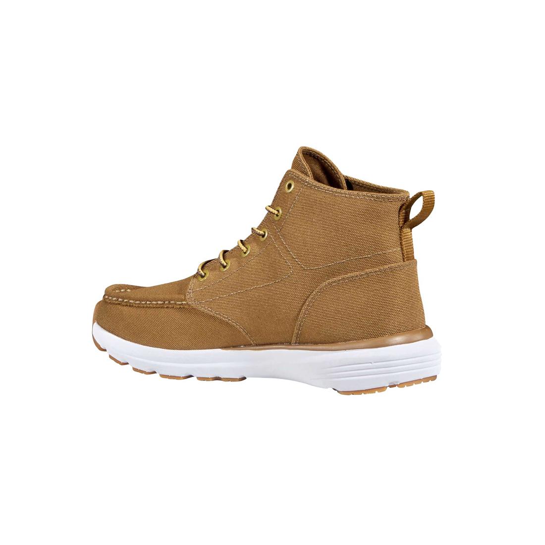 Haslett 5 Inch Soft Toe Canvas Moc Toe Chukka Boots for Men - Comfortable Brown Casual Shoes for Walking, Hiking & Outdoor Activities
