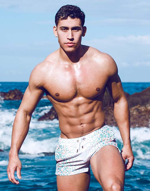 2eros Moana 3 Swim Shorts for Men - Quick Dry Beach Swim Trunks with Pockets - Perfect for Swimming, Surfing & Summer Vacations