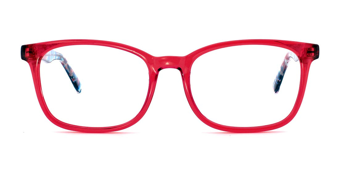 Colorpop Square Reader Frame S2837 - Red Bronze Glasses for Women & Men | Trendy Square Eyeglass Frames for Reading, Fashion & Everyday Wear