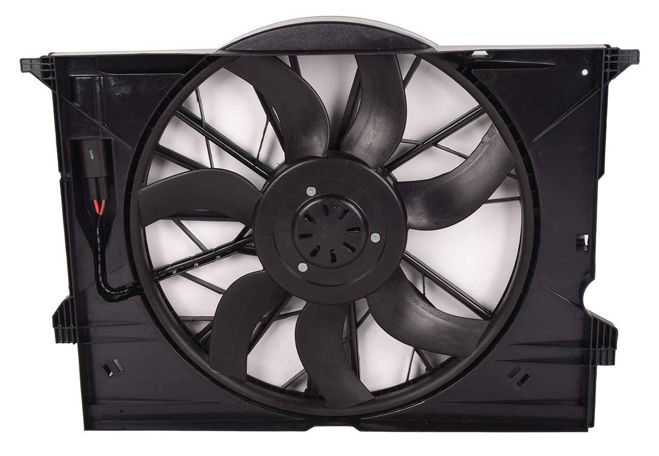 Topaz Radiator Cooling Fan Assembly 2115001693 Compatible with Mercedes-Benz E320 E350 E550 E500 CLK350 2003-2011 - Perfect for Engine Cooling & Overheating Prevention in Hot Weather & Heavy Traffic