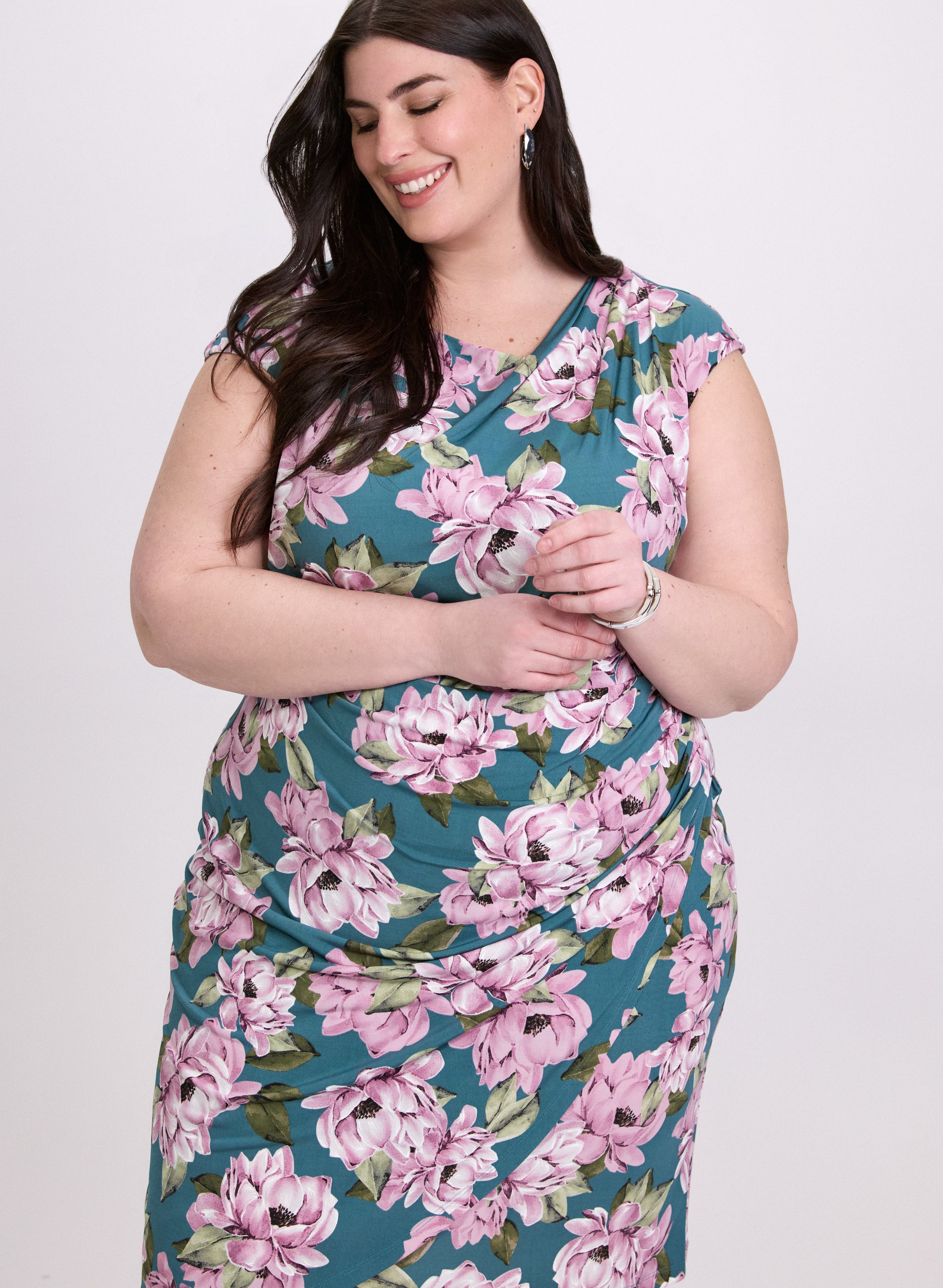 Floral Jersey Dress for Women - Comfortable & Stylish Summer Maxi Dress - Perfect for Beach, Vacation & Casual Outings