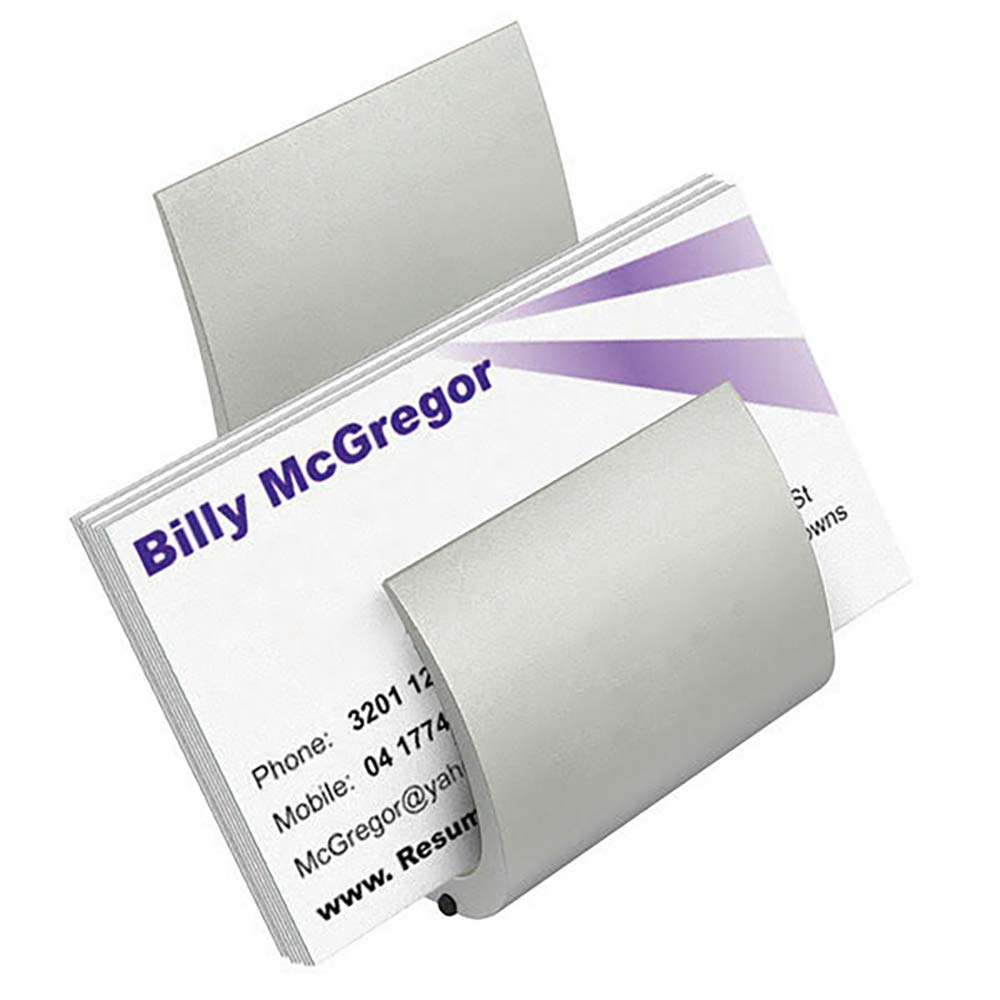 Premium Metal Aluminum Business Card Holder for Desk - Elegant Name Card Stand Display (1 Pack) - Perfect for Office, Reception, and Professional Networking Events