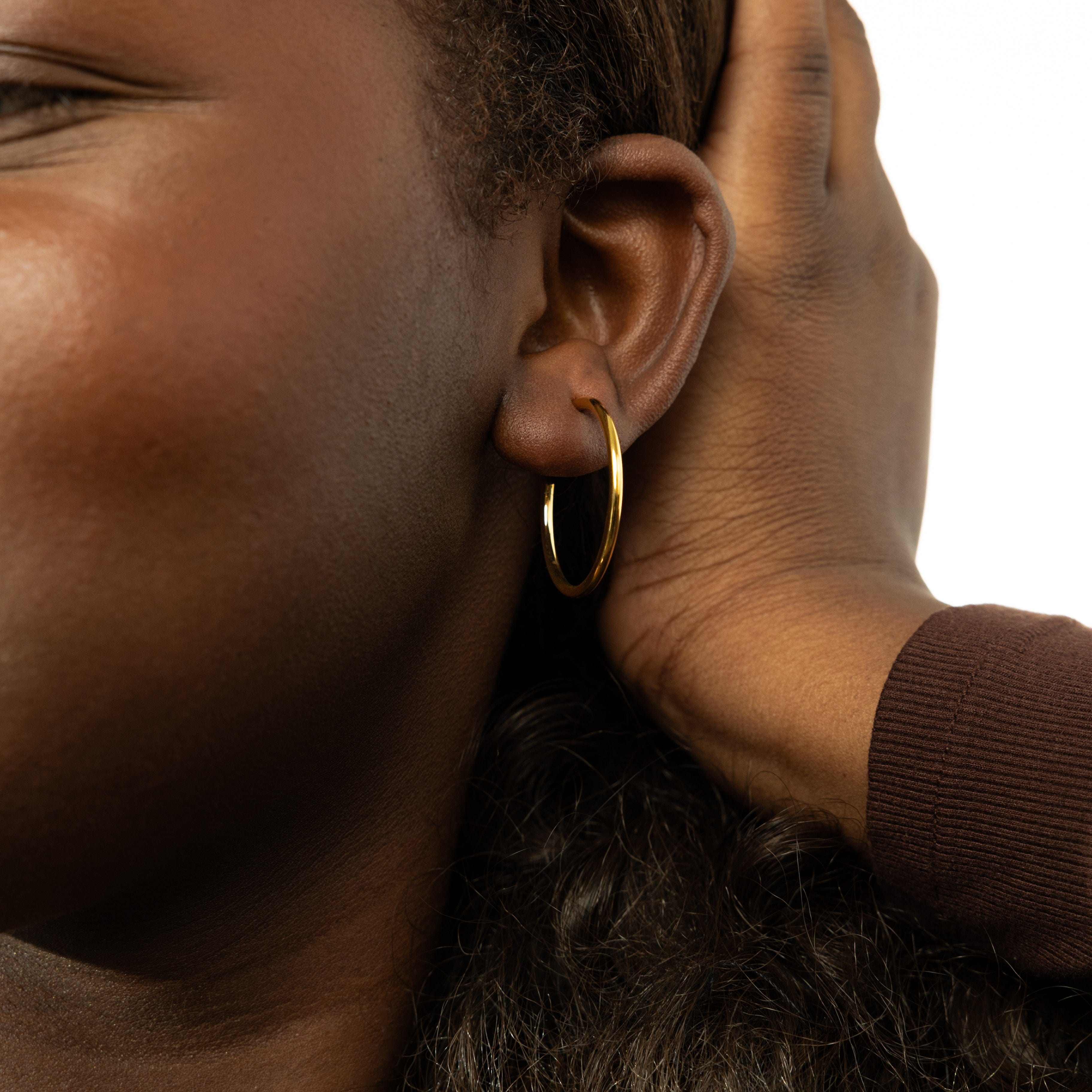 26mm Essential Open Hoops - Lightweight Gold & Silver Hoop Earrings for Everyday Wear | Perfect for Work, Date Night & Casual Outfits