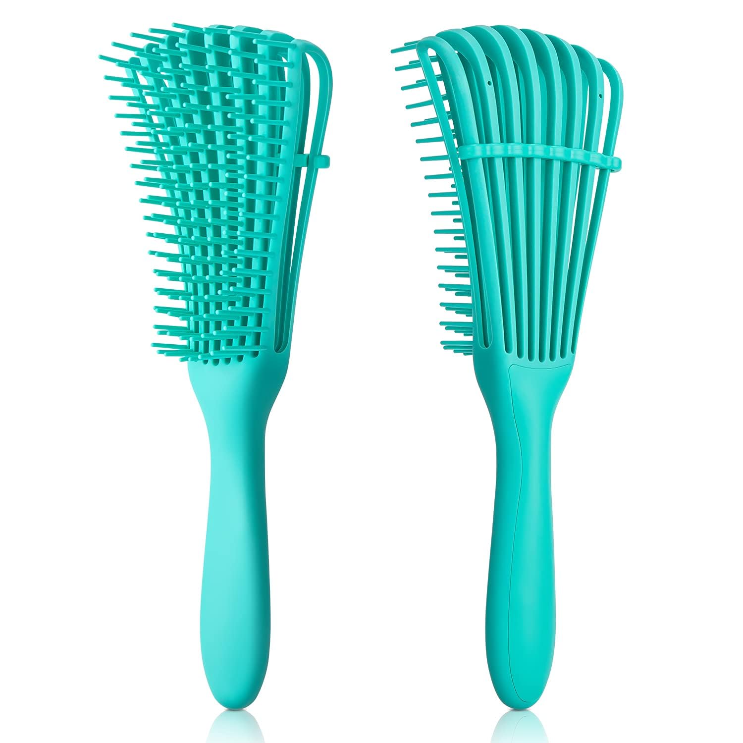 **Ayushicreationa Silicone Hair Detangler Brush for Kinky, Wavy, Curly, Coily Hair - Gentle on Wet, Dry, Oiled, Thick & Long Hair - Scalp Massage for Natural Hair Care - Perfect for Home, Travel & Salon Use - 1pc, Multi**