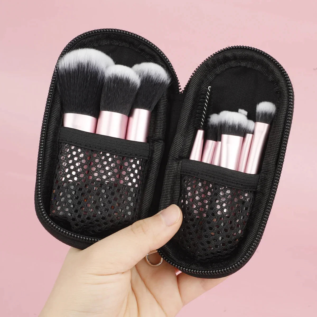 10-Piece Professional Makeup Brush Set - Soft Bristles for Foundation, Blending & Contouring - Perfect for Daily Makeup & Travel (Rose Gold)