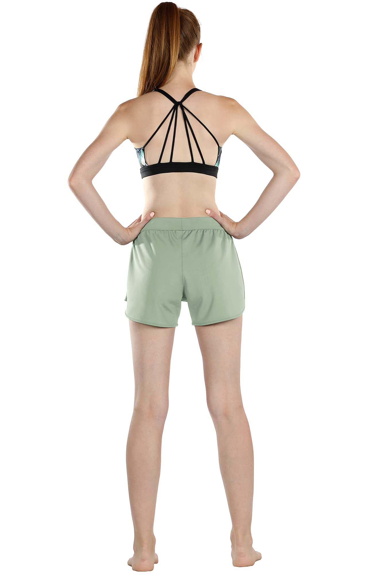 icyzone Women's Workout Shorts - High Waist Athletic Running Yoga Shorts for Exercise & Fitness | Perfect for Gym, Running, Yoga & Active Lifestyle