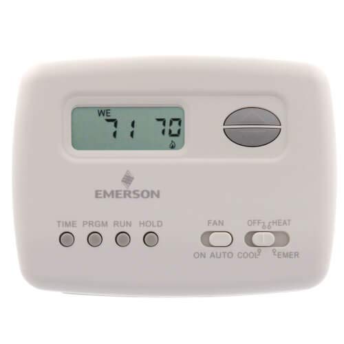 White-Rodgers Emerson 1F72151 Comfort-Set 70 Programmable Heat Pump Thermostat - Smart Temperature Control for Home HVAC System