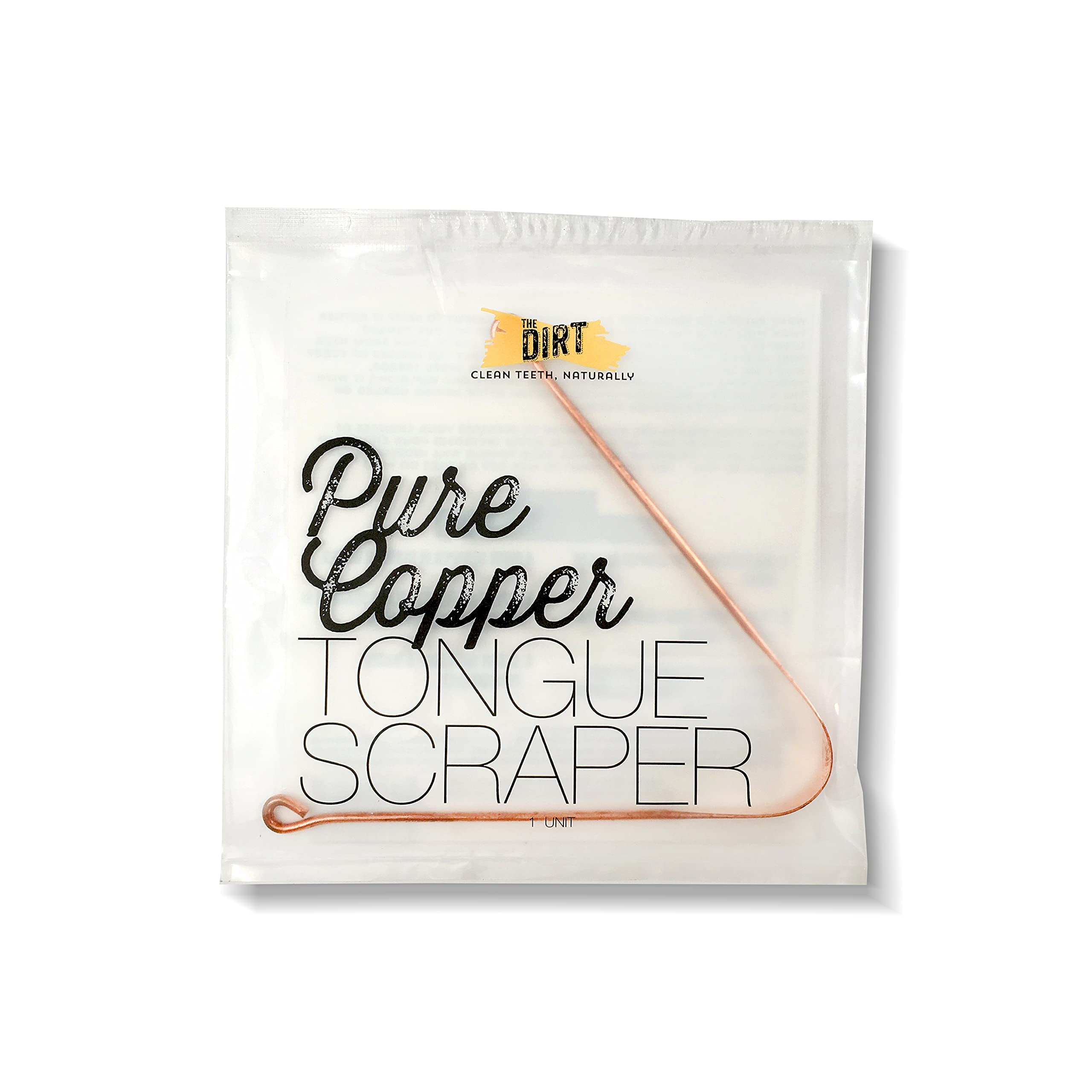Pure Copper Tongue Scraper for Fresh Breath & Oral Hygiene | Natural Tongue Cleaner for Bad Breath Removal | Perfect for Daily Dental Care & Morning Routine