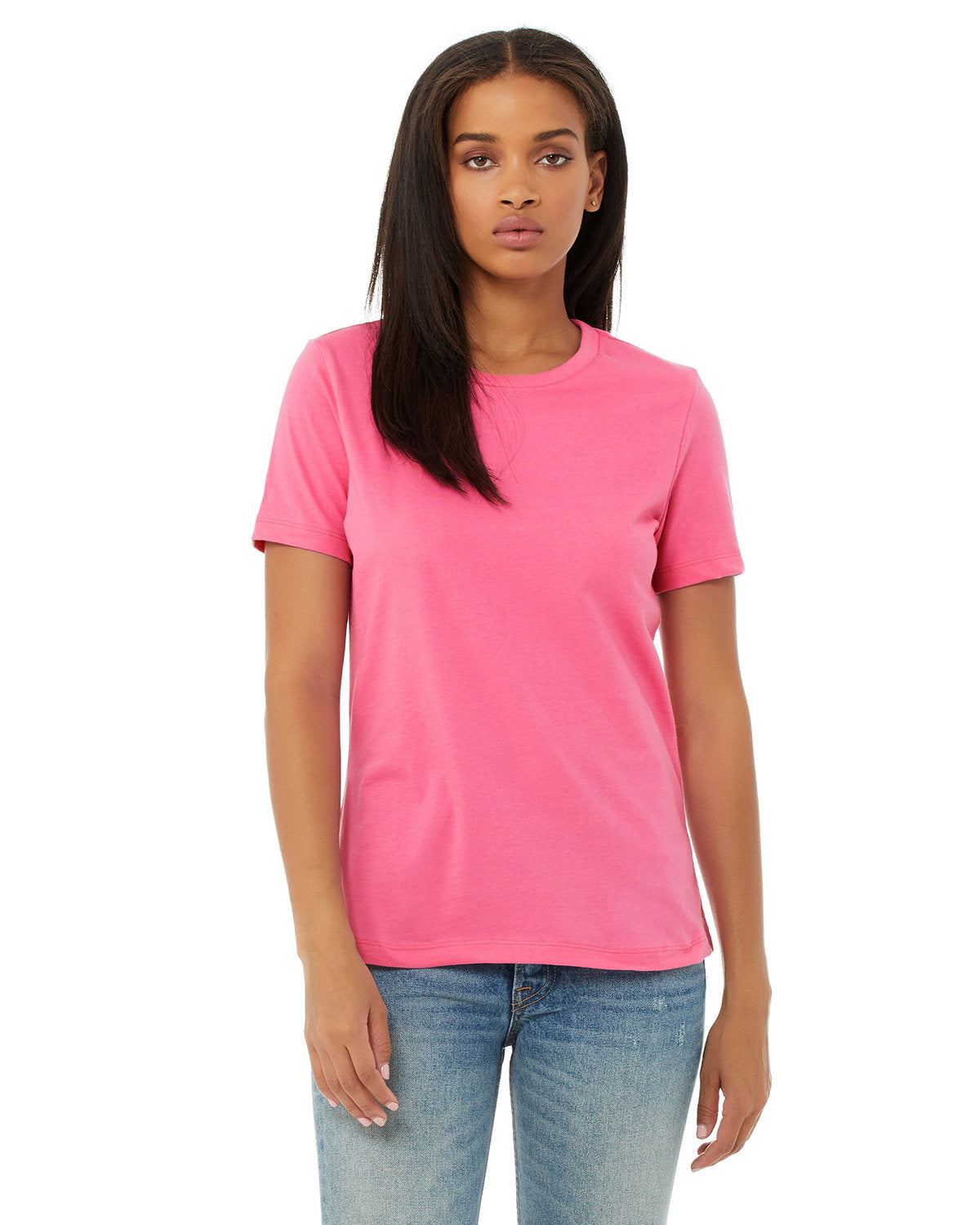 Bella + Canvas B6400 Women's Relaxed Fit Jersey Short Sleeve T-Shirt - Soft Cotton Tee for Casual Wear, Lounge & Everyday Outfits