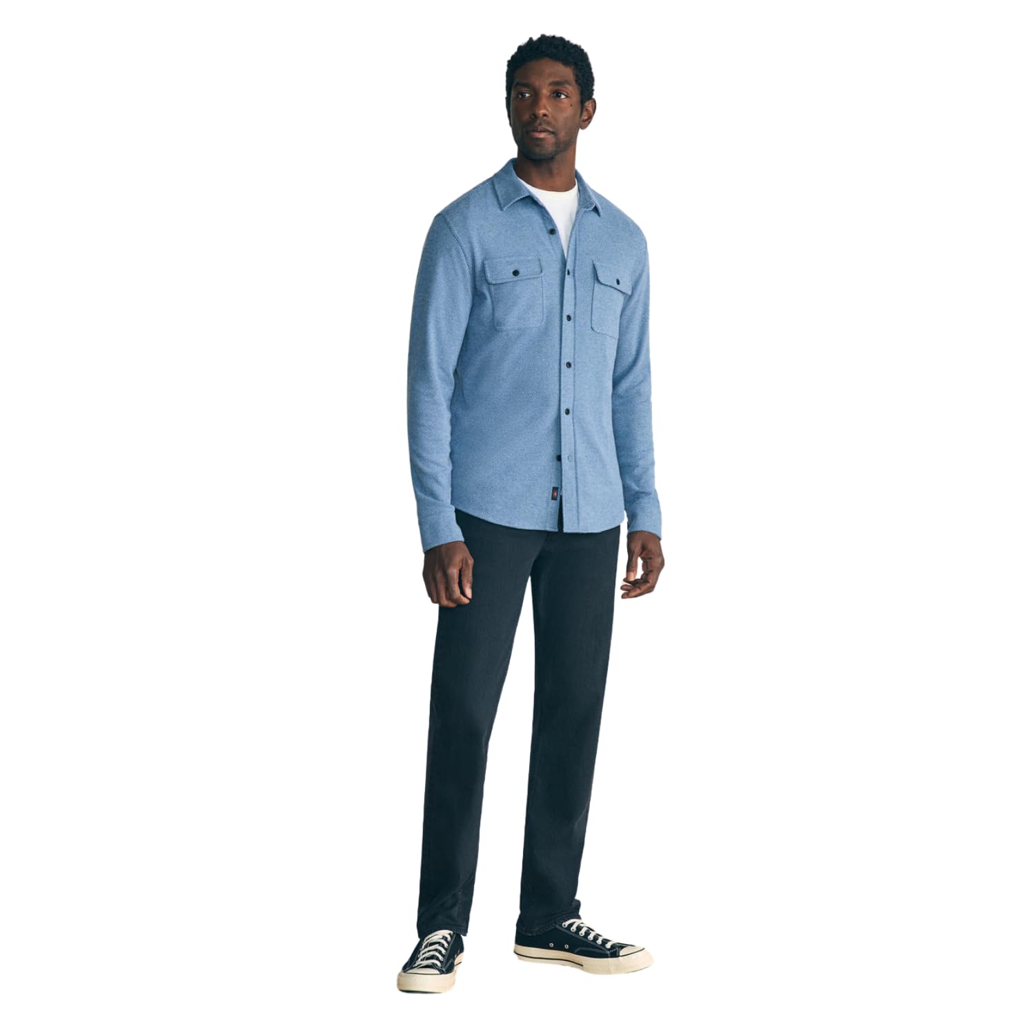 Faherty Men's Legend Sweater Shirt - Premium Cotton Blend Long Sleeve Pullover for Casual Wear, Outdoor Activities & Layering in Fall/Winter