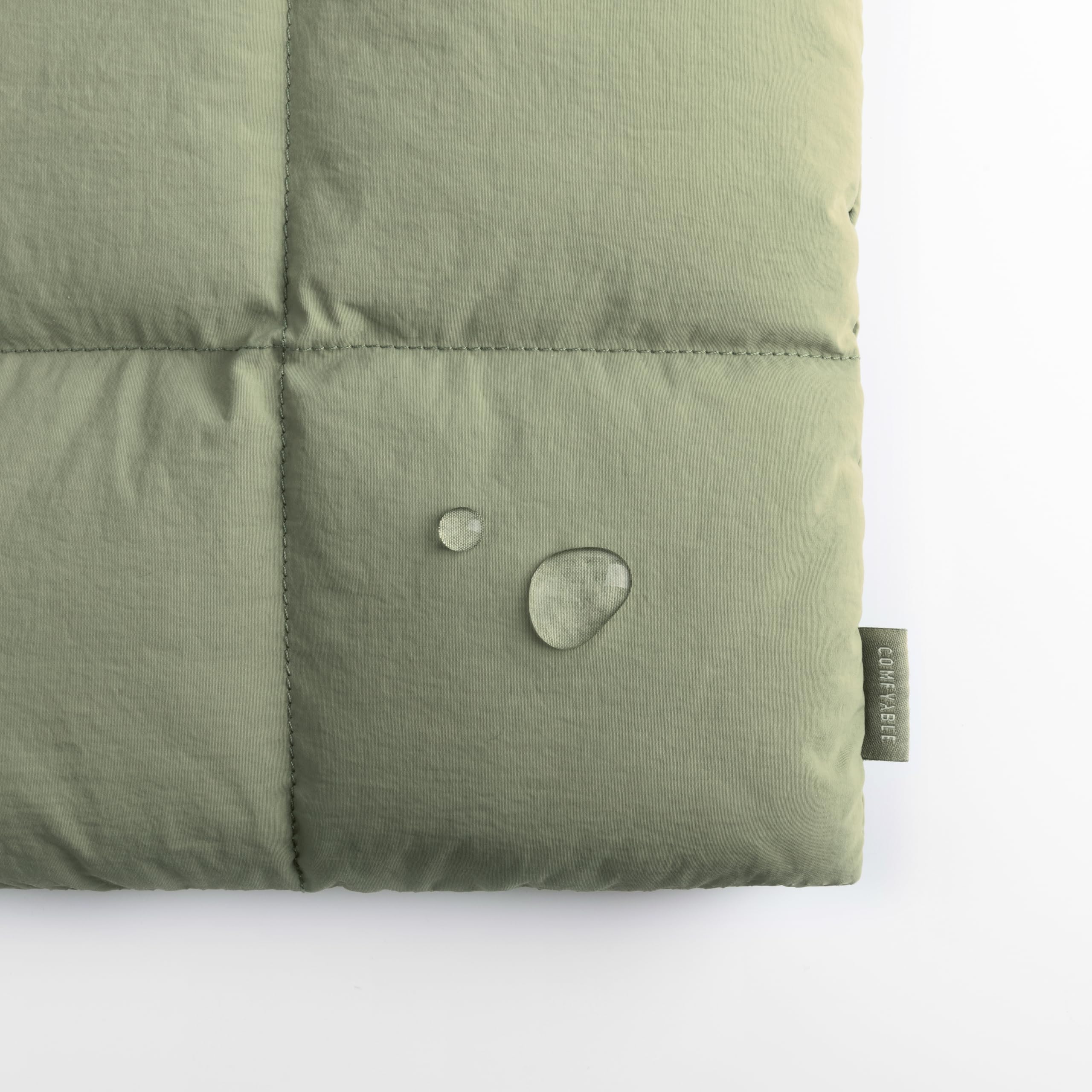 Comfyable Puffy Laptop Sleeve 13-14 Inch | Quilted Puffer Laptop Case for MacBook Air M1/M2/M3/M4 2025 & MacBook Pro M4 Pro/Max | Protective Green Pillow Case | Perfect for Travel, Work & School