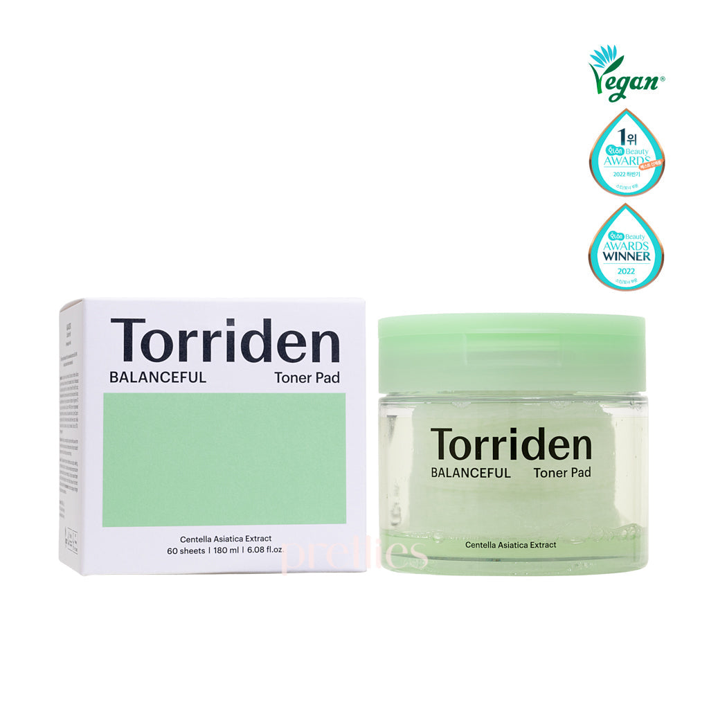 Torriden Balanceful Cica Toner Pad 60 Pads - Soothing & Hydrating Facial Treatment for Sensitive Skin | Daily Skincare Routine & Post-Workout Refresh