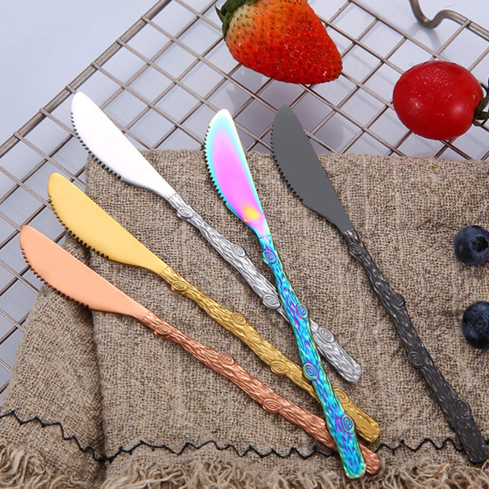Hemoton 6-Piece Stainless Steel Dessert Forks Set - Small Appetizer Forks, Cocktail Forks, Fruit Forks for Cake, Cheese, Tapas, Mooncake - Perfect for Parties, Weddings, Picnics & Fine Dining