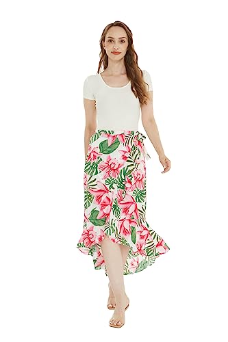 Women Wrap Ruffle Skirt