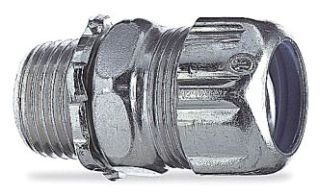 Thomas and Betts 5236 1-1/2 Inch Straight Long-Tail Flexible Conduit Connector - Ideal for Electrical Wiring in Commercial and Residential Buildings