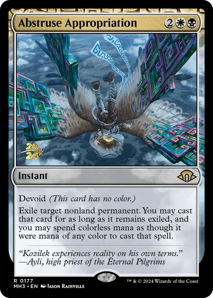 Abstruse Appropriation - Modern Horizons 3 Prerelease Promo MTG Card | Collectible Trading Card Game for Magic: The Gathering Players | Perfect for Tournaments, Deck Building & Collector's Display