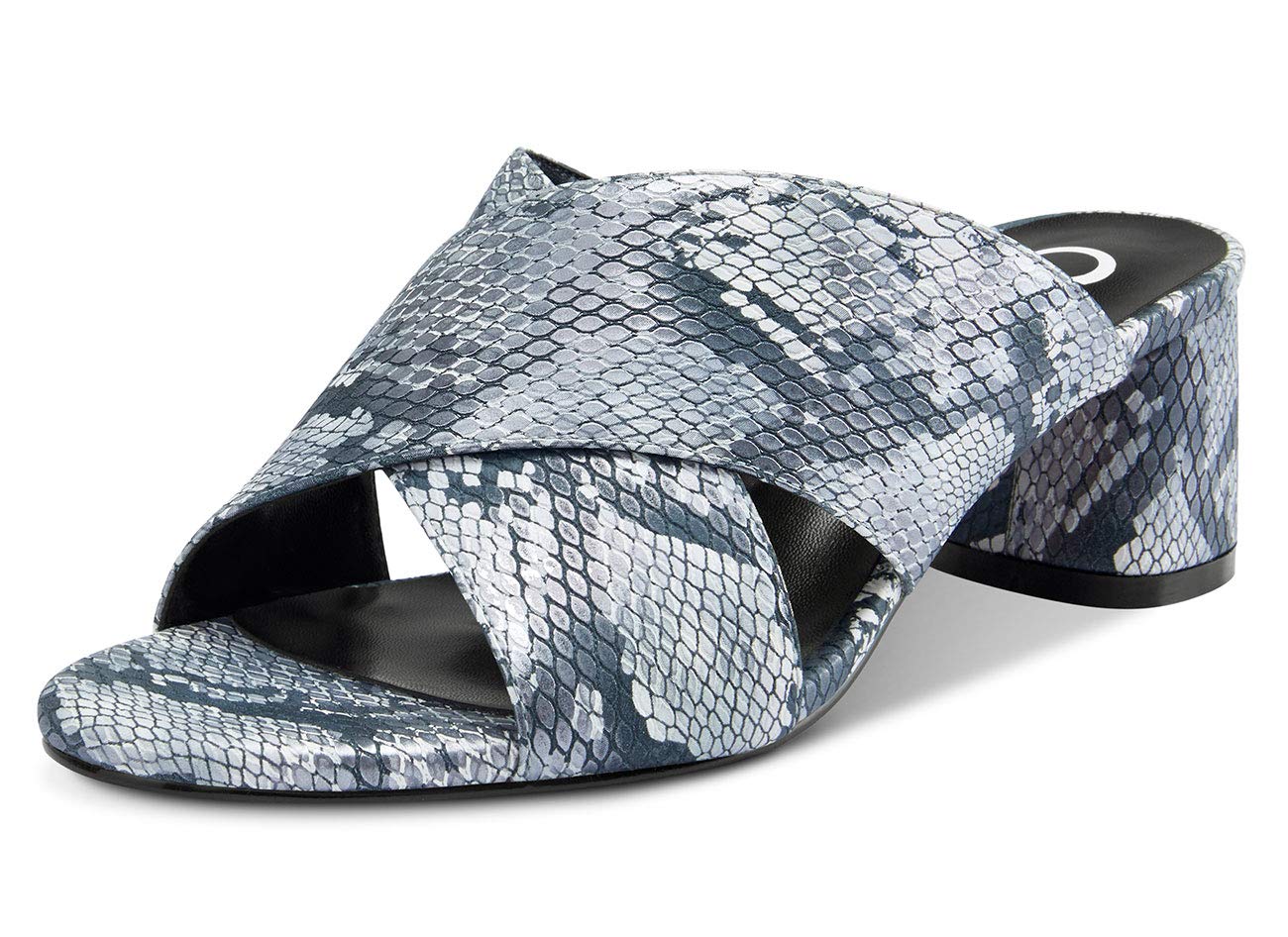 Castamere Women's Chunky Block Heel Slip-On Sandals - Open Toe Strappy Slippers with 5CM Heel for Casual Wear, Summer Outfits & Beach Vacations