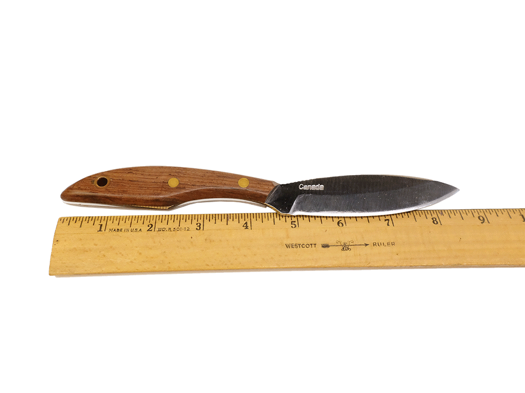 Premium Grohman #1 Stainless Steel Canadian Belt Knife - 4.25