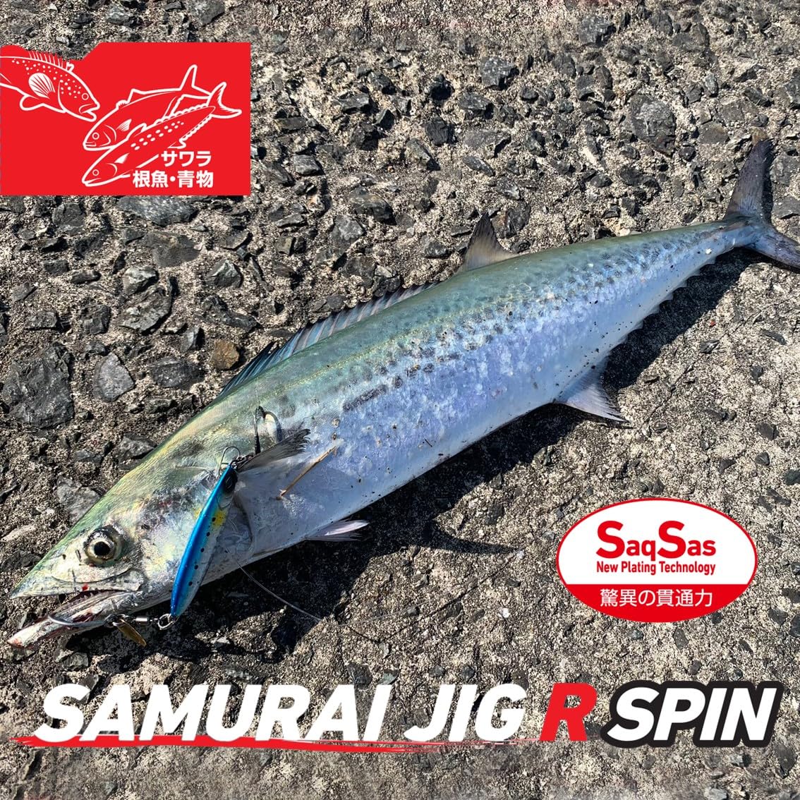 DAIWA Samurai Jig R Spin Fishing Lure - 0.7 Inch (20g/30g/40g) for Casting & Shore Jigging - Perfect for Saltwater Fishing, Surfcasting, and Game Fish Attraction