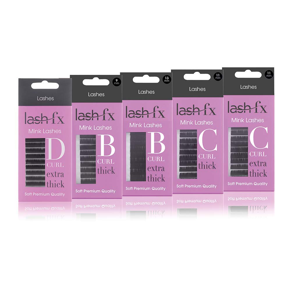 Premium Mink Eyelash Extensions - B Curl, 0.20mm Thick, 10mm Length | Professional False Lashes for Volume & Dramatic Look | Perfect for Weddings, Parties & Special Occasions