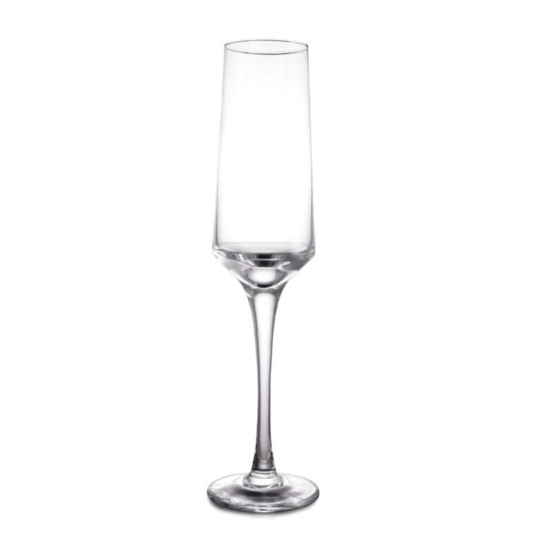 BarConic® 8oz Tall Champagne Flutes - Elegant Glass Flutes for Wedding Toasts, Bridal Showers & Celebrations - Set of 6 Premium Crystal Clear Flute Glasses