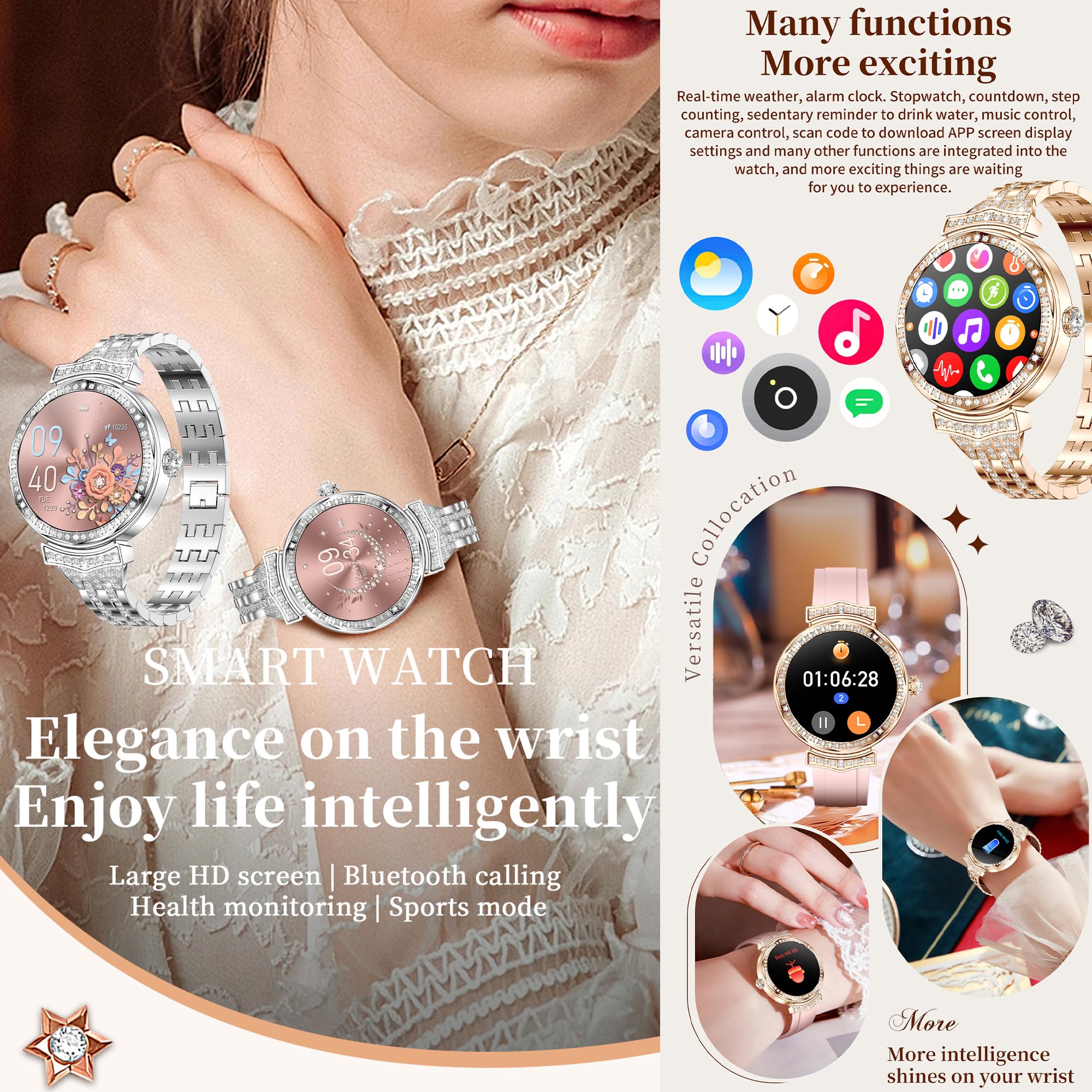 Smart Watches for Women & Men - 1.32