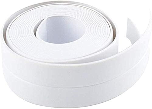 ATETO Self-Adhesive Waterproof Caulk Tape - Mildew Proof Kitchen Sink & Bathroom Edge Protector Sealant Tape for Toilet, Shower, Tub (Multicolor, Pack of 1) - Perfect for Sealing Joints, Preventing Leaks & Protecting Surfaces