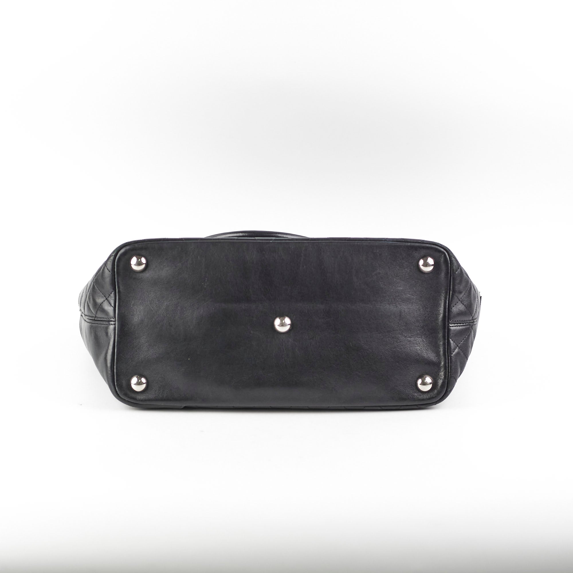 Chanel Cambon Black Leather Tote Bag for Women - Luxury Designer Handbag for Work, Travel & Everyday Use