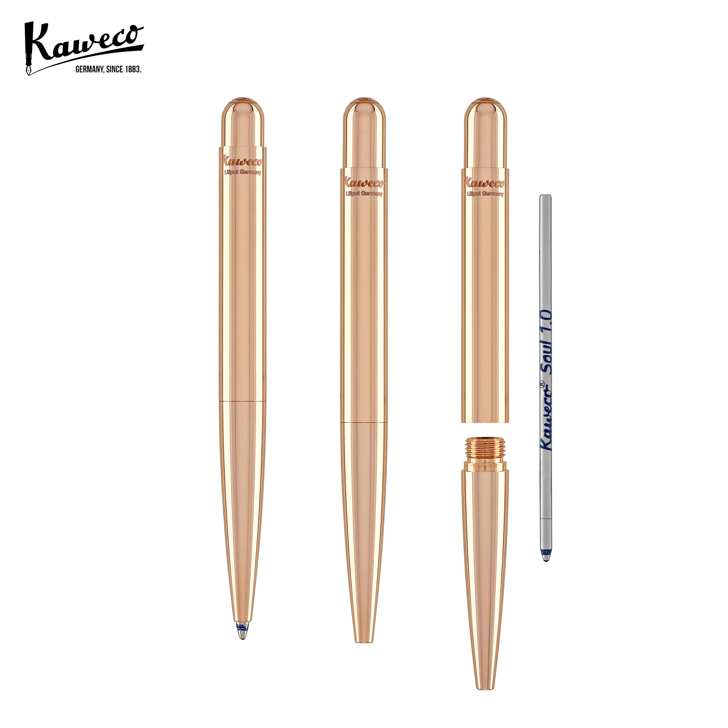 Kaweco Liliput Copper Ballpoint Pen - Compact & Elegant Writing Tool for Journaling, Note Taking & Everyday Carry (EDC)