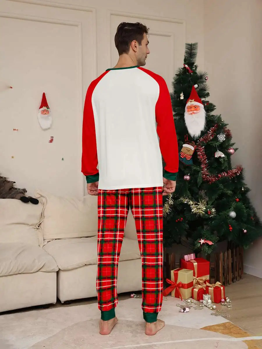 Christmas Tree Printed Family Matching Pajamas Sets - Cozy Holiday Sleepwear for Family Photos & Christmas Morning