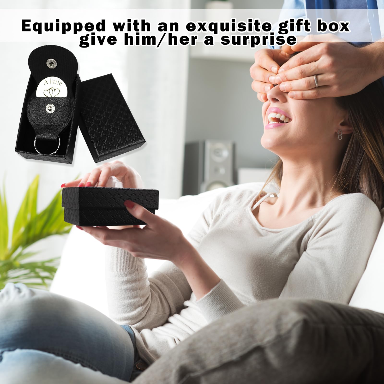 Yiflin Unique Pocket Hug Token Keychain - Thoughtful Gifts for Women, Men, Friends & Family - Birthday, Christmas, Valentine's Day Present - Perfect for Long Distance Relationships & Everyday Carry