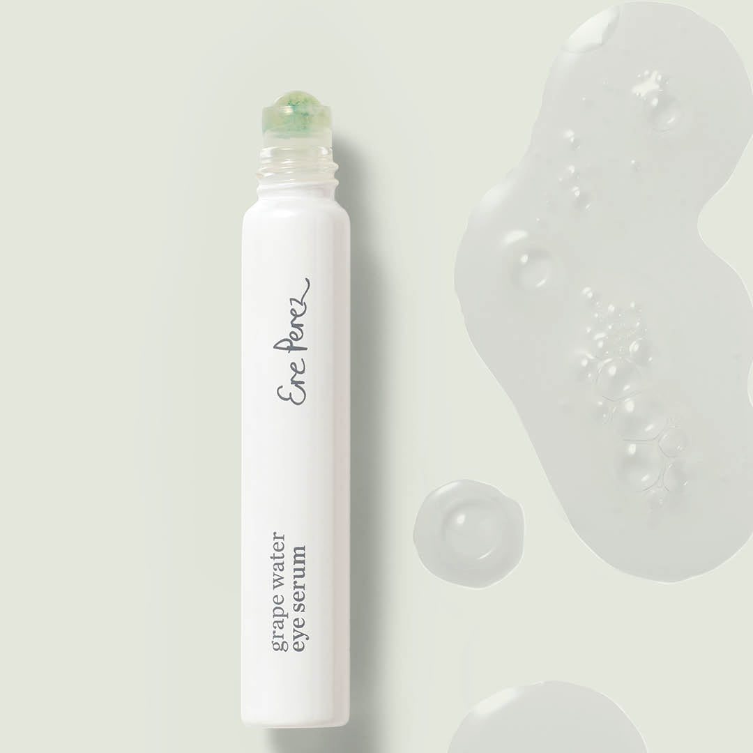 Ere Perez Grape Eye Serum - Organic Dark Circle Treatment for Puffy Eyes | Vegan & Cruelty-Free Under Eye Cream for Brightening & Hydration | Perfect for Night Routine & Travel Skincare