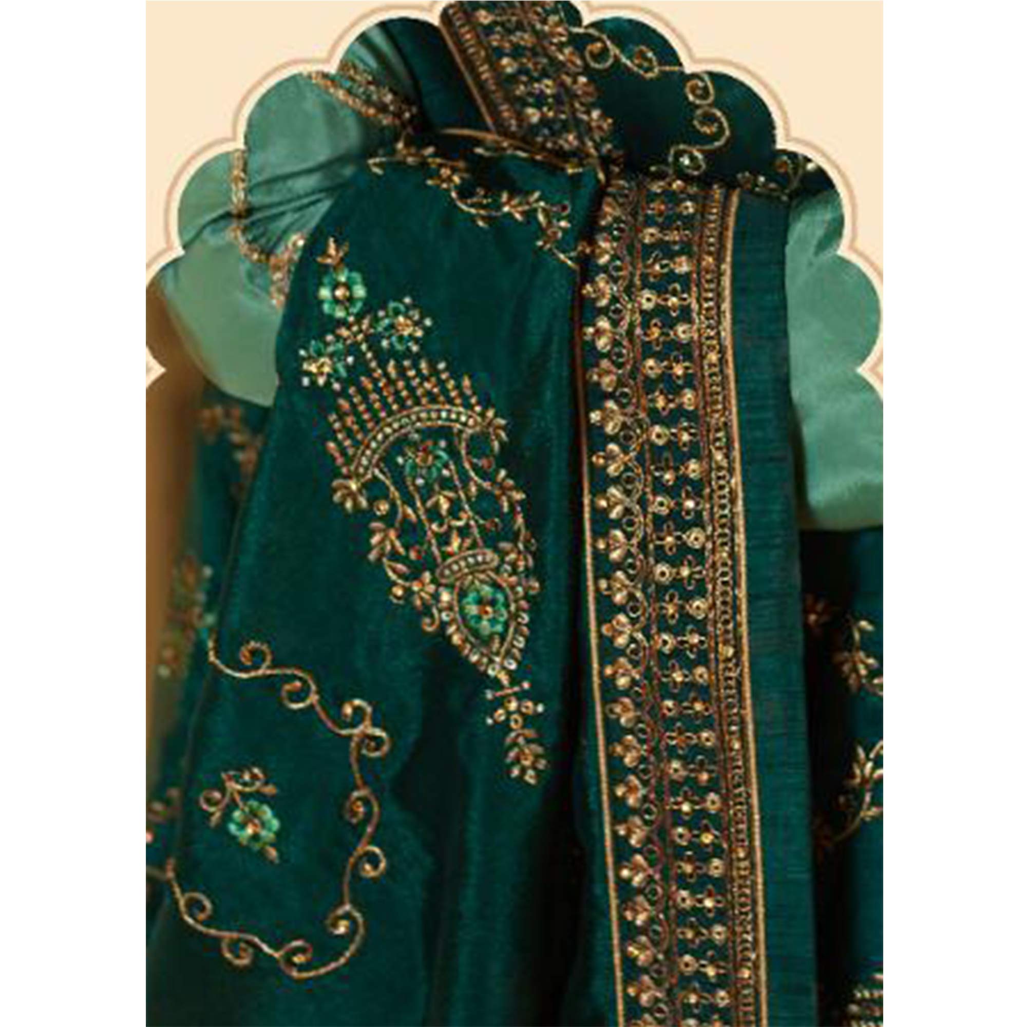 Exquisite Indian Pakistani Designer Sharara Suit - Embroidered Wedding Salwar Kameez & Palazzo Dress for Bridal & Festive Occasions | Perfect for Mehendi, Walima & Special Celebrations