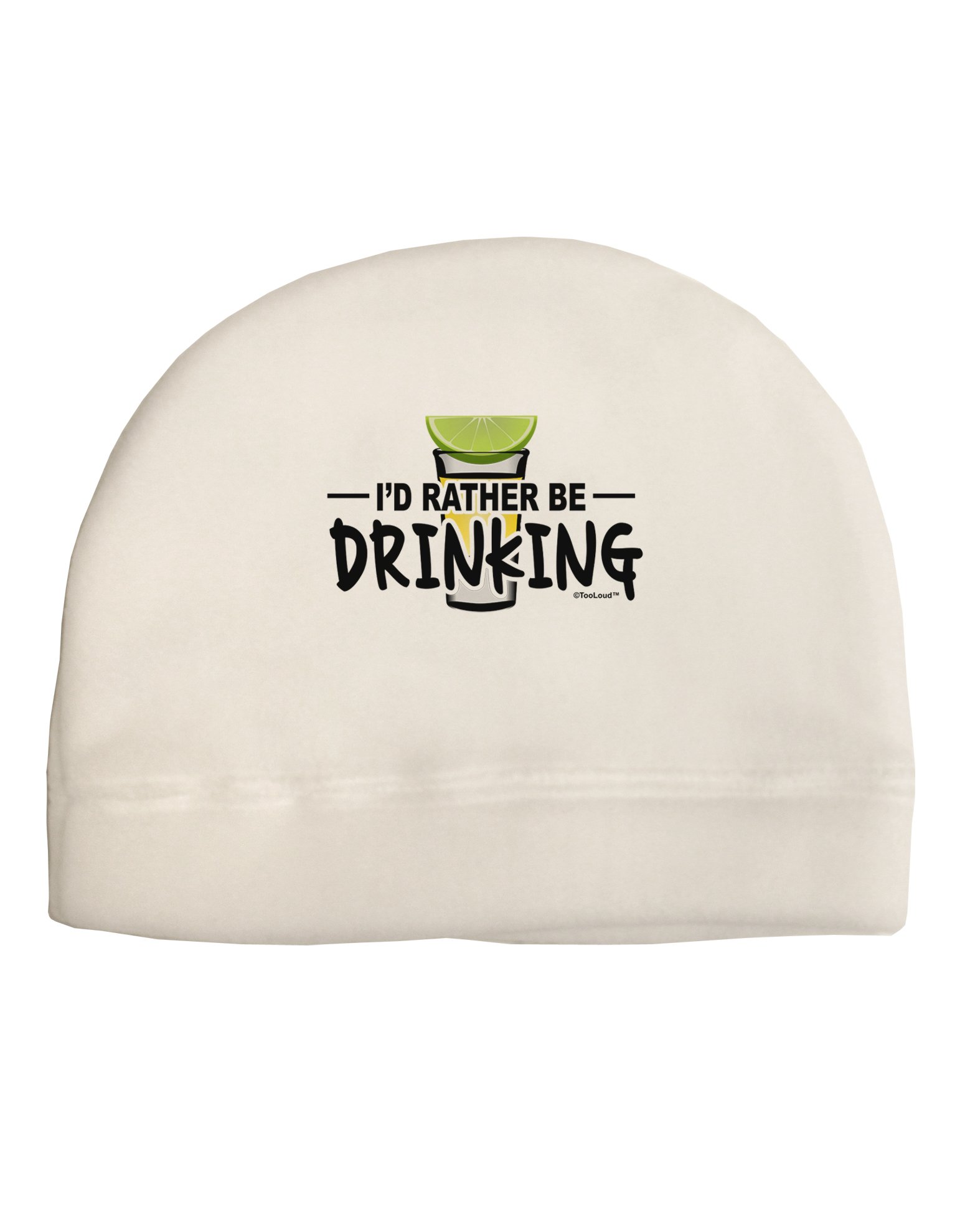 TooLoud I'd Rather Be Drinking - Funny Adult Fleece Beanie Winter Hat for Men & Women - Perfect for Outdoor Activities, Sports Events, and Casual Wear
